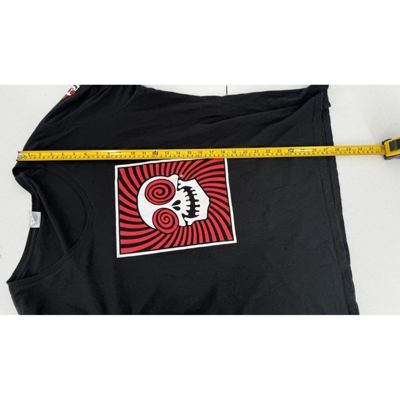 Vortex T Shirt Womens 2XL Atlanta Bar Graphic Edgy Urban Punk Skull Grunge Goth - Picture 4 of 7